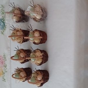 Pottery Barn (8) Easter Egg Bskt Placecard Holders